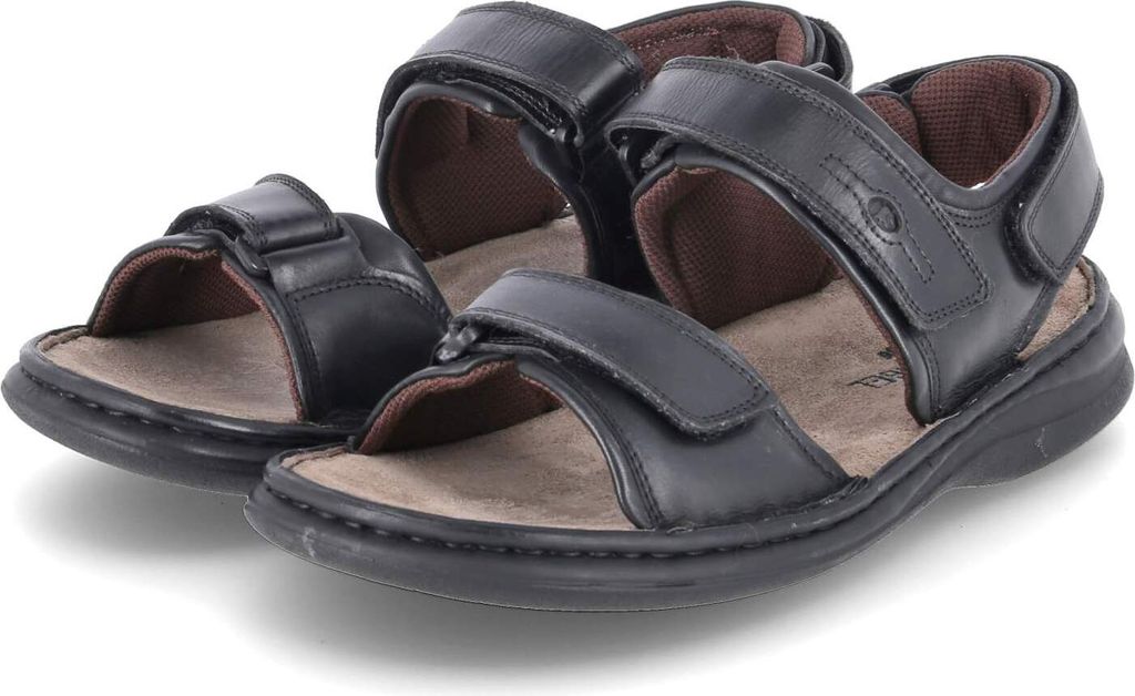 Josef Seibel Herren Sandalen RAFE Schwarz Glattleder Größe: Produktbild 