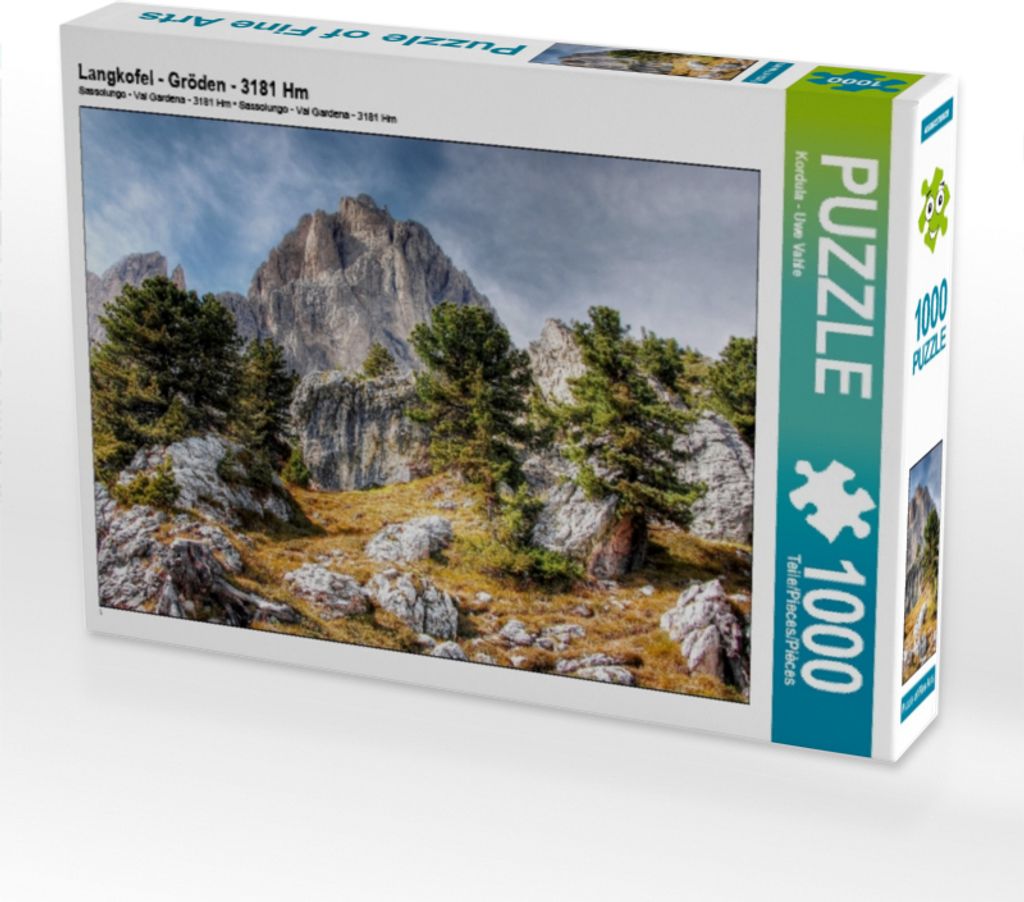 Calvendo Langkofel - Gröden - 3181 Hm 1000 Teile Puzzle quer 640x480mm, ; 7356398