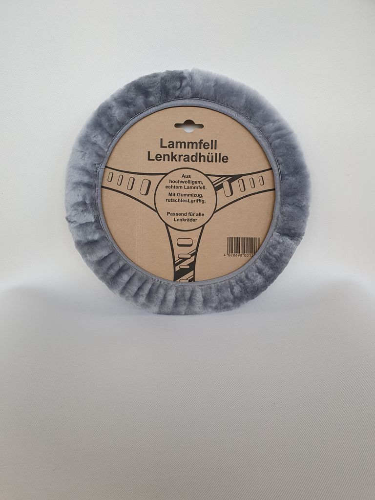 Lammfell-Lenkradbezug silber Produktbild 