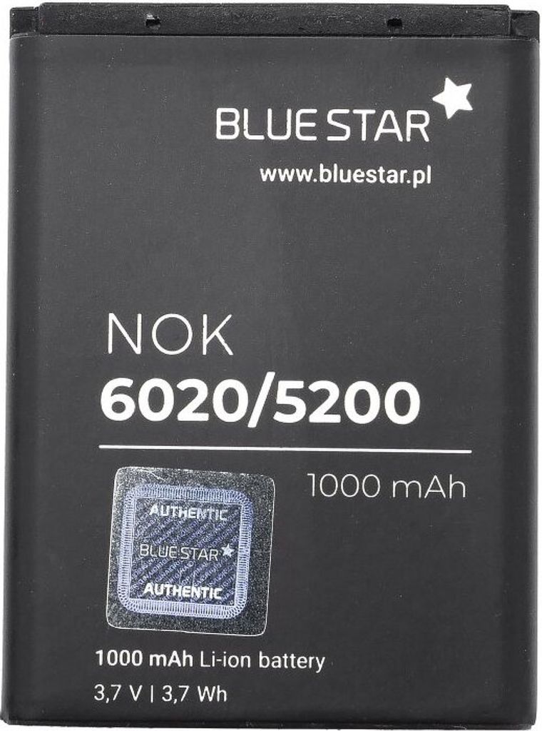 Bluestar Akku Ersatz kompatibel mit Nokia 3220 3230 5140 5140i 6020 6021 6060 6070 7360 N90 1000mAh 3,6V Li-lon Austausch Batterie Accu BL-5B