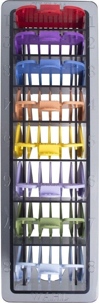 Wahl Set von 8 Farbigen Aufsteckkämmen Produktbild 