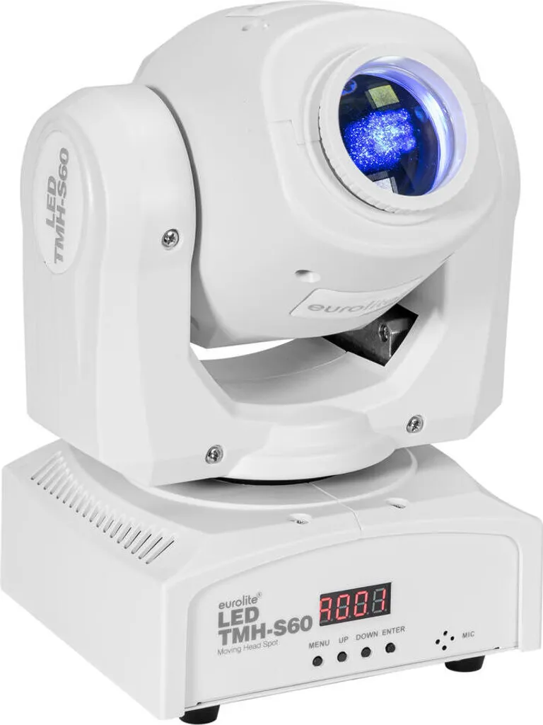 Lyre LED Compacte Eurolite TMH-S60 : Éclairage Pro sans Encombrement Blanc