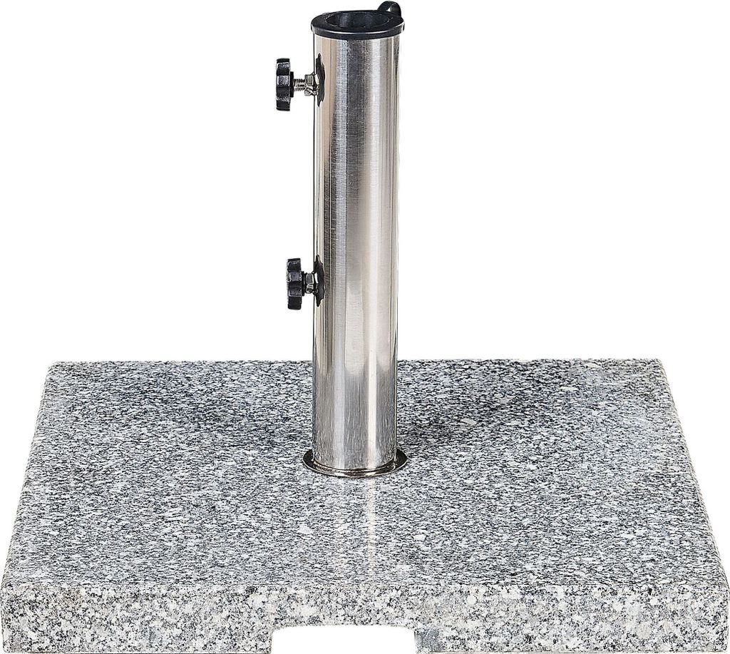 BELIANI Sonnenschirmständer Grau Granit 45 x 45 cm Produktbild 
