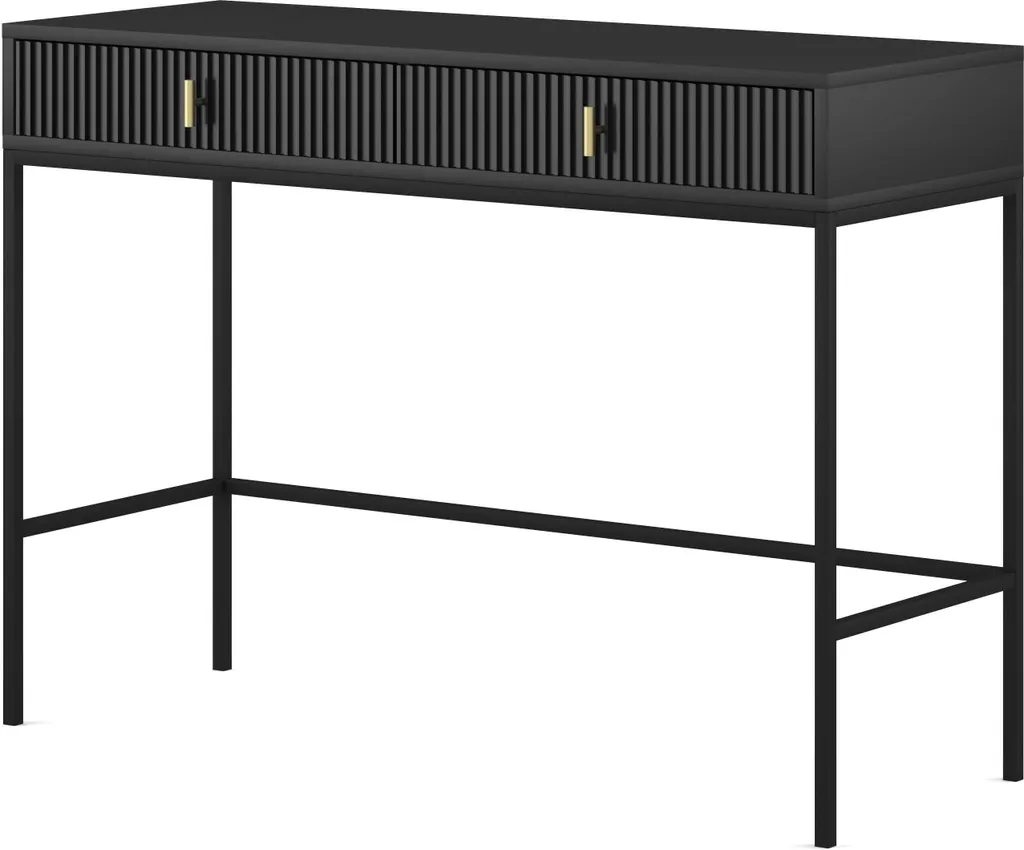 Meuble d'Entrée Noir 104 cm - Console Pratique pour Rangement et Déco