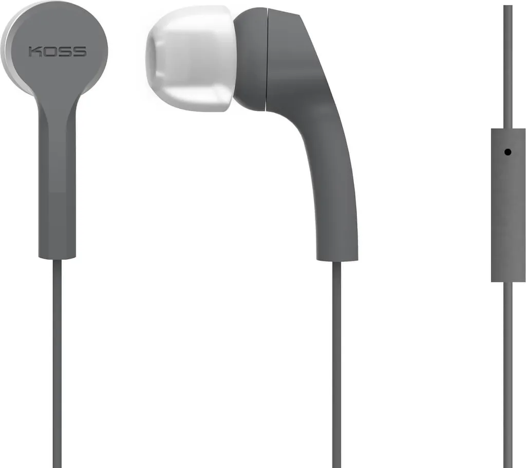 Cuffie In-Ear Koss KEB9iGRY Grigio | Idea Regalo Utile e di Qualità