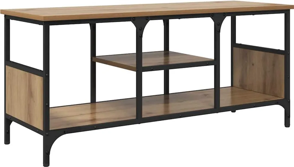 Offerta Mobile TV 100cm Rovere Artisan e Ferro - Robusto e Moderno