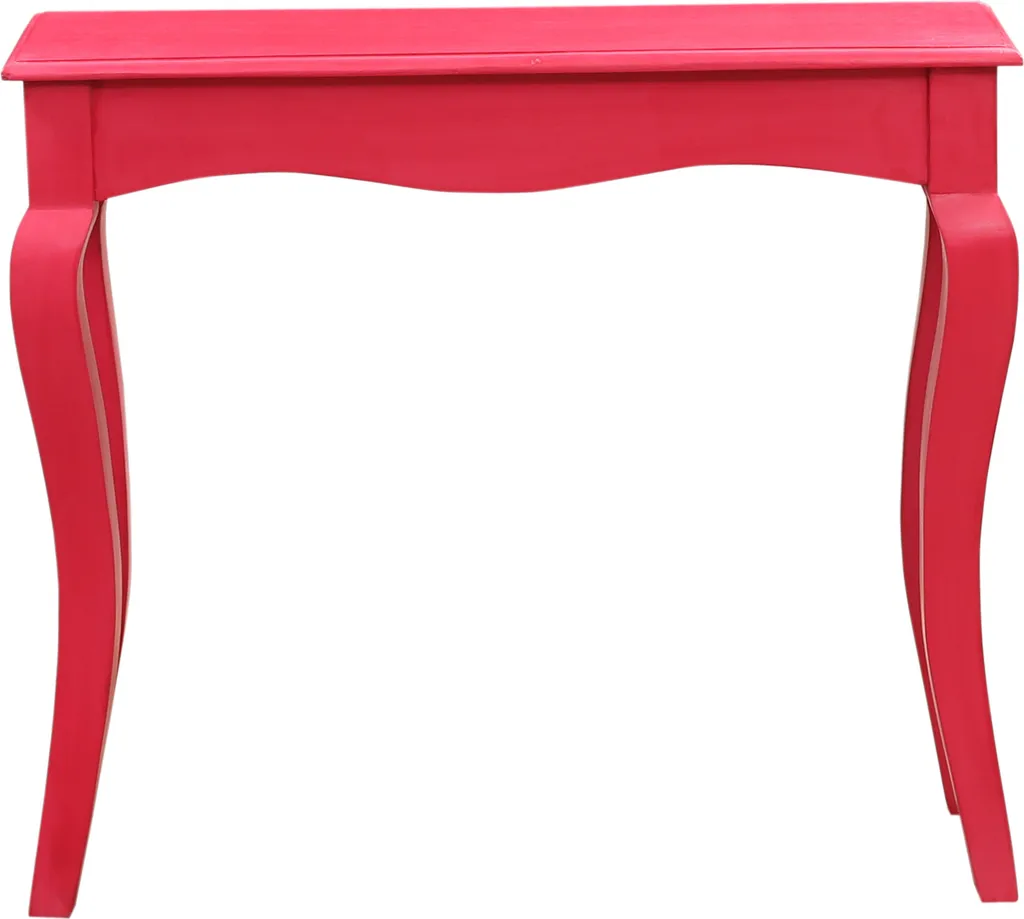 Console Buffet de Salon 90cm Rouge - Décoration Pop Art Déco Colorée