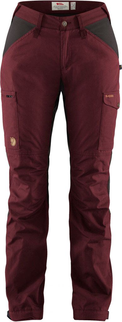 FJÄLLRÄVEN Kaipak Trousers Curved W 356-030 Dark Garnet-Dark Grey 36