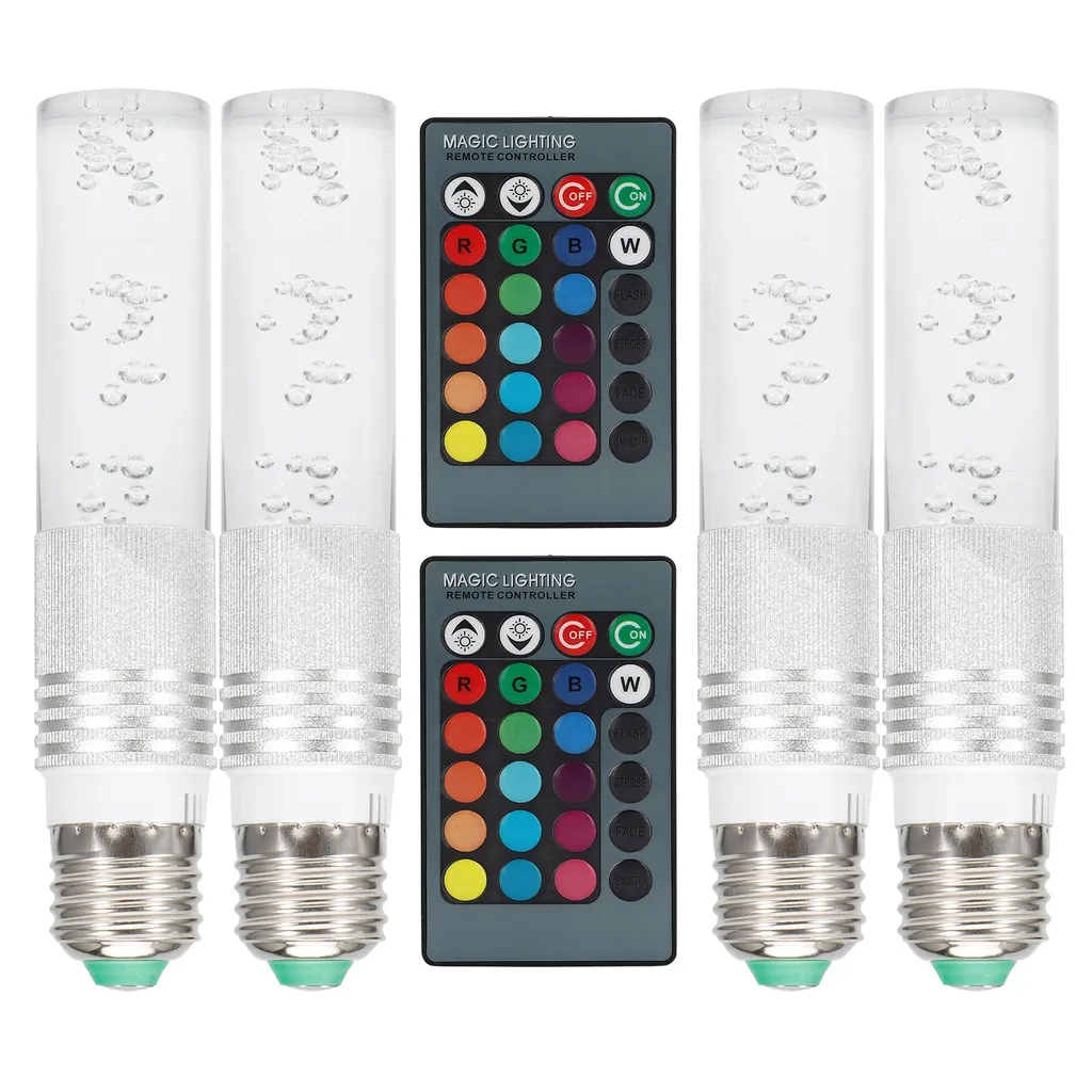 Ampoule lumineuse LED multicolore pour décoration intérieure et salon