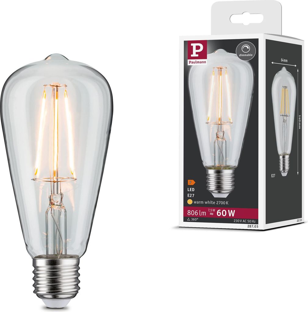 Paulmann Filament ampoule LED 230V Image du produit 