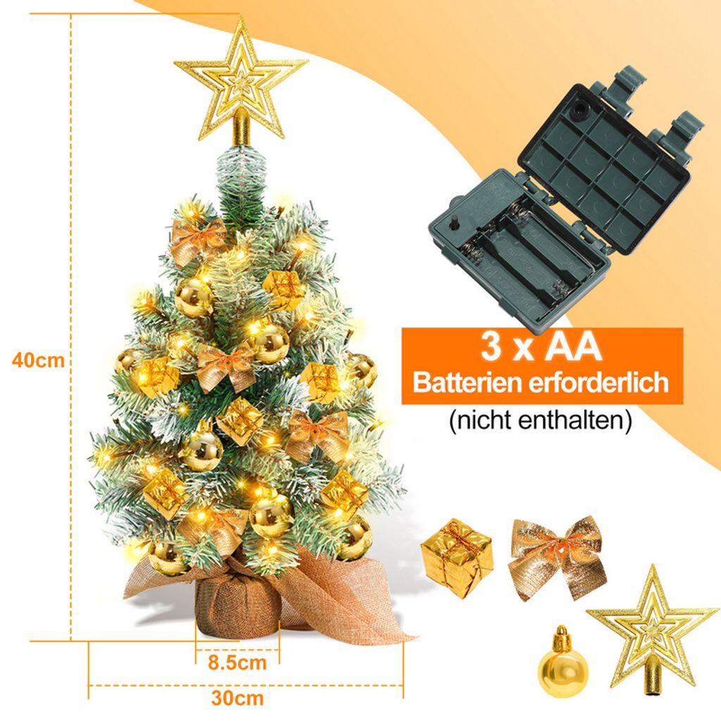 Yakimz 40cm Mini Weihnachtsbaum Künstliche  Kaufland.de