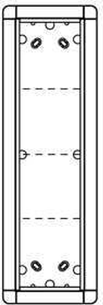 Ritto Portier AP-Rahmen ws 4-fach, 133x423mm 1883470