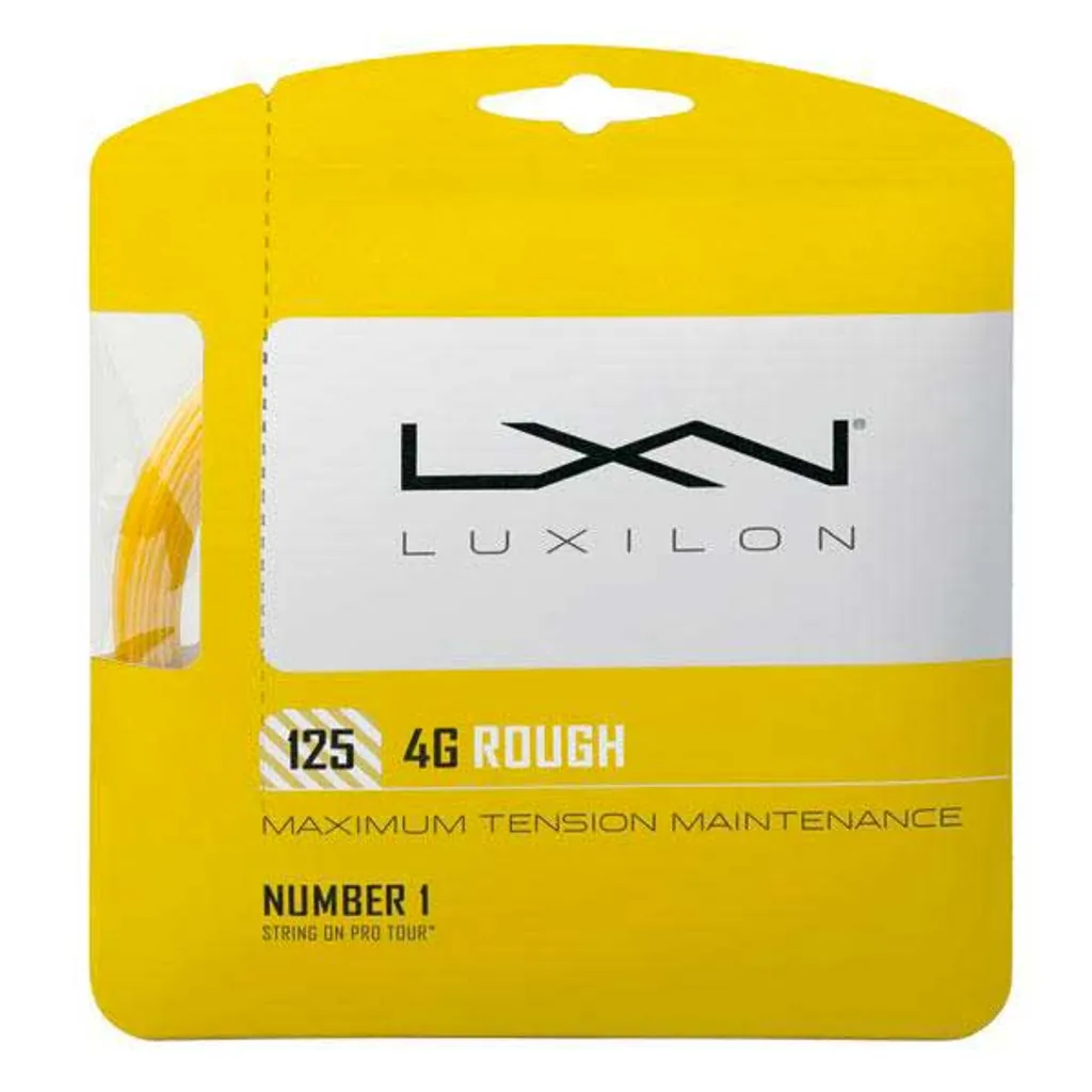 Luxilon 4G Rough Cordage Tennis Or 12,2m avec Prise d'Effet et Durabilité