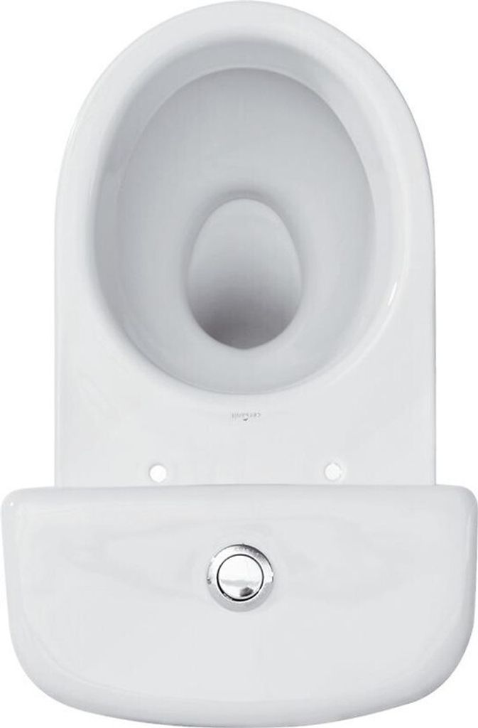 CERSANIT Stand- WC MERIDA 114 Toilette Keramik Komplett Set Produktbild 2