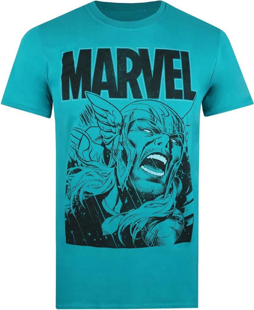 Thor - T-Shirt für Herren TV404 (XL) (Jade-Grün/Schwarz)