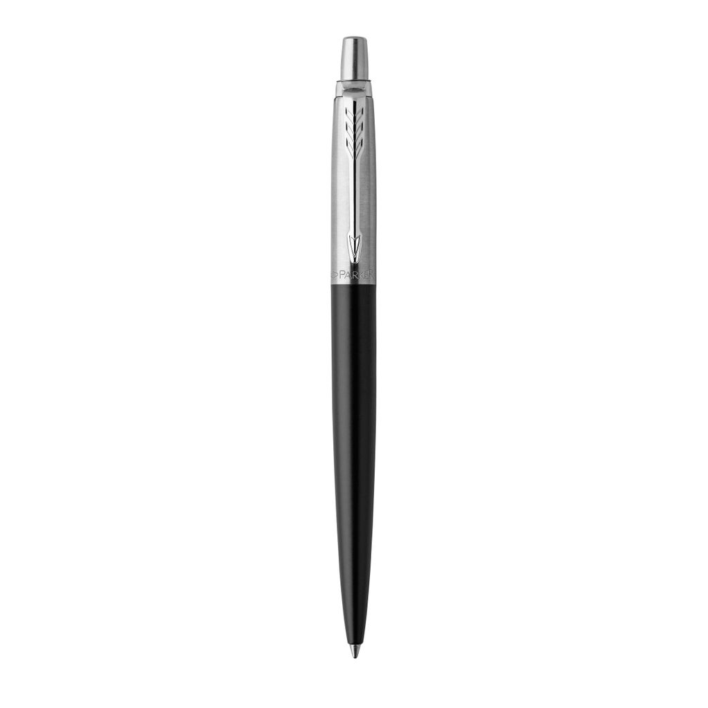 Parker Jotter Kugelschreiber | Bond Street Black | Mittlere Spitze | Blaue Tinte | Geschenkbox