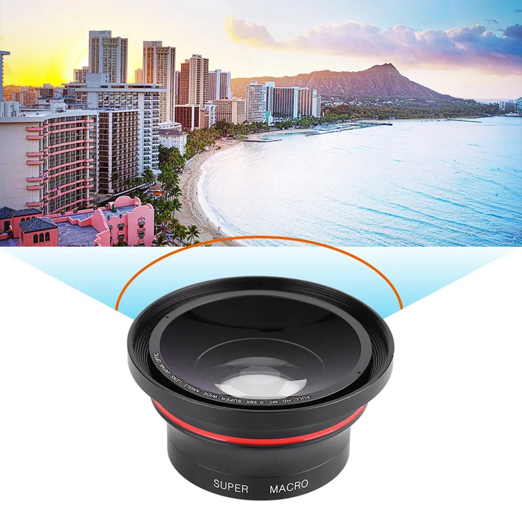 Objectif Grand Angle 0.39X Haute Résolution avec Filetage de 37mm - 3
