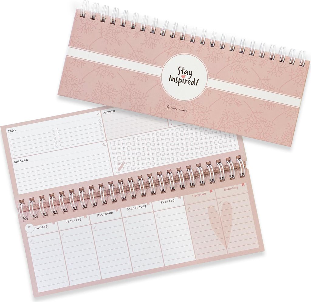 Tischkalender/ Wochenkalender im Quer-Format / 52 Wochen + Produktbild 