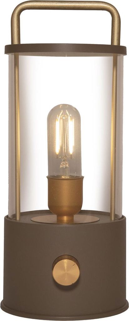 Coen Bakker Tischleuchte außen taupe usb dimmbar Filament Produktbild 