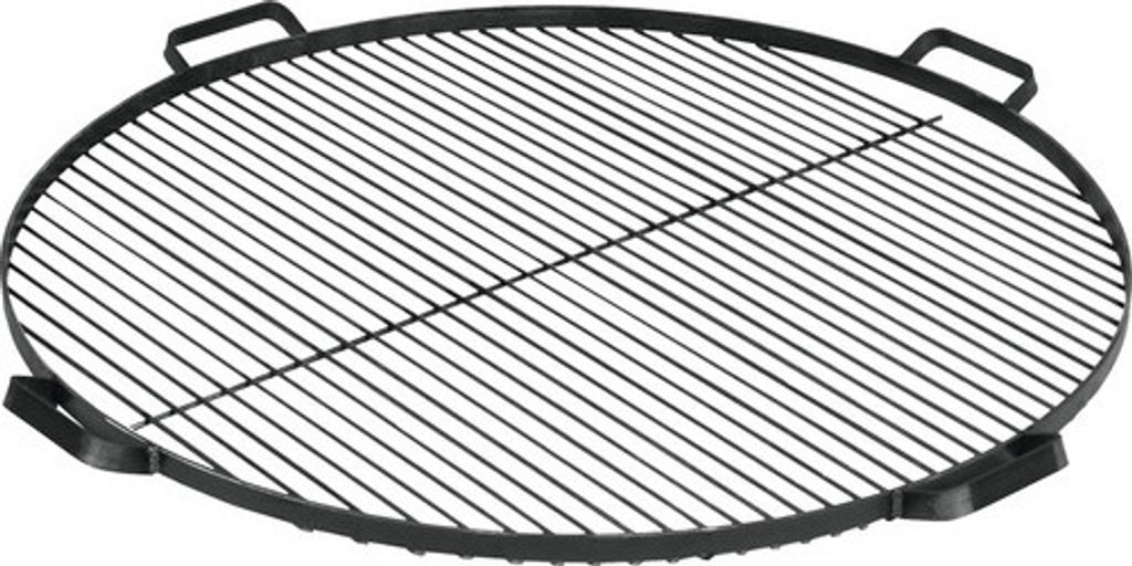 Griglia con 4 maniglie in acciaio grezzo da 80 cm per Immagine del prodotto 