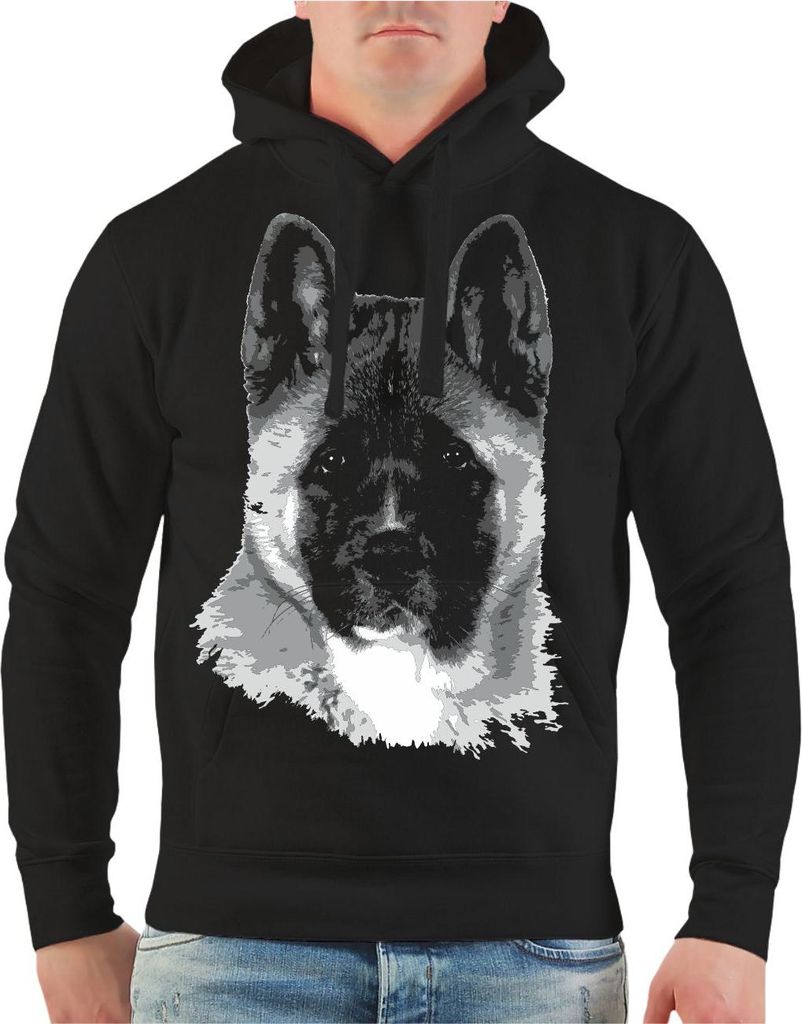 Herren Kapuzenpullover American Akita