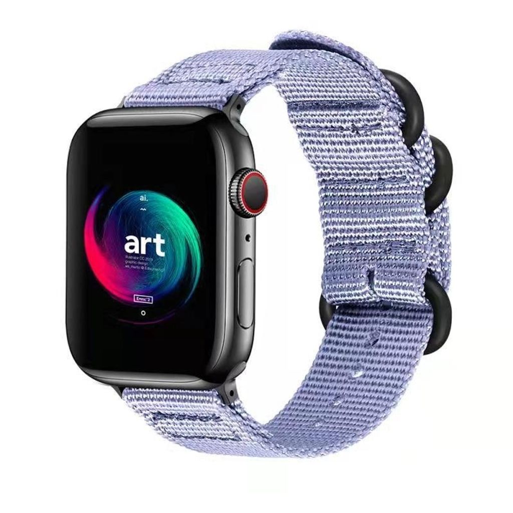 Strap-it Apple Watch Nylonschnallenarmband (Lavendel)