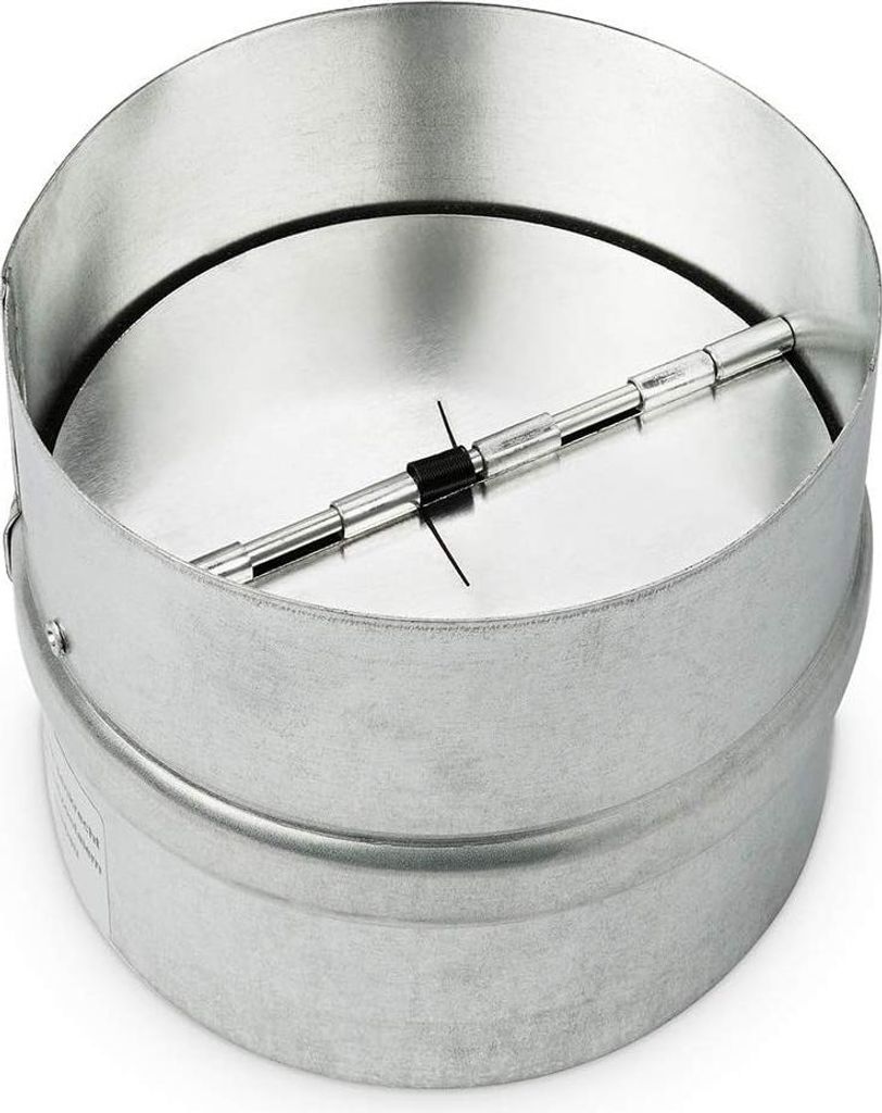 Rückstauklappe 150 mm Selbsttätige Rückstauklappe Zum Rohreinbau Rohrverbinder Verzinkter Stahl mit Dichtgummi Alu Klappen
