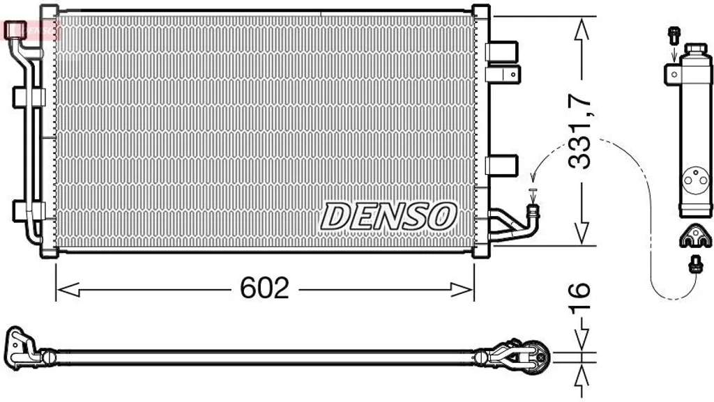 Remplacez votre condenseur de clim Leaf percé par le DENSO DCN46035 robuste