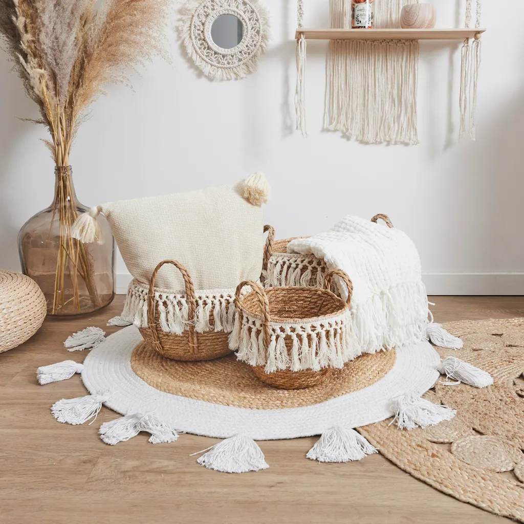 Panier Tressé Gigogne X3 : Rangez Enfin Tout votre Bazar avec Style