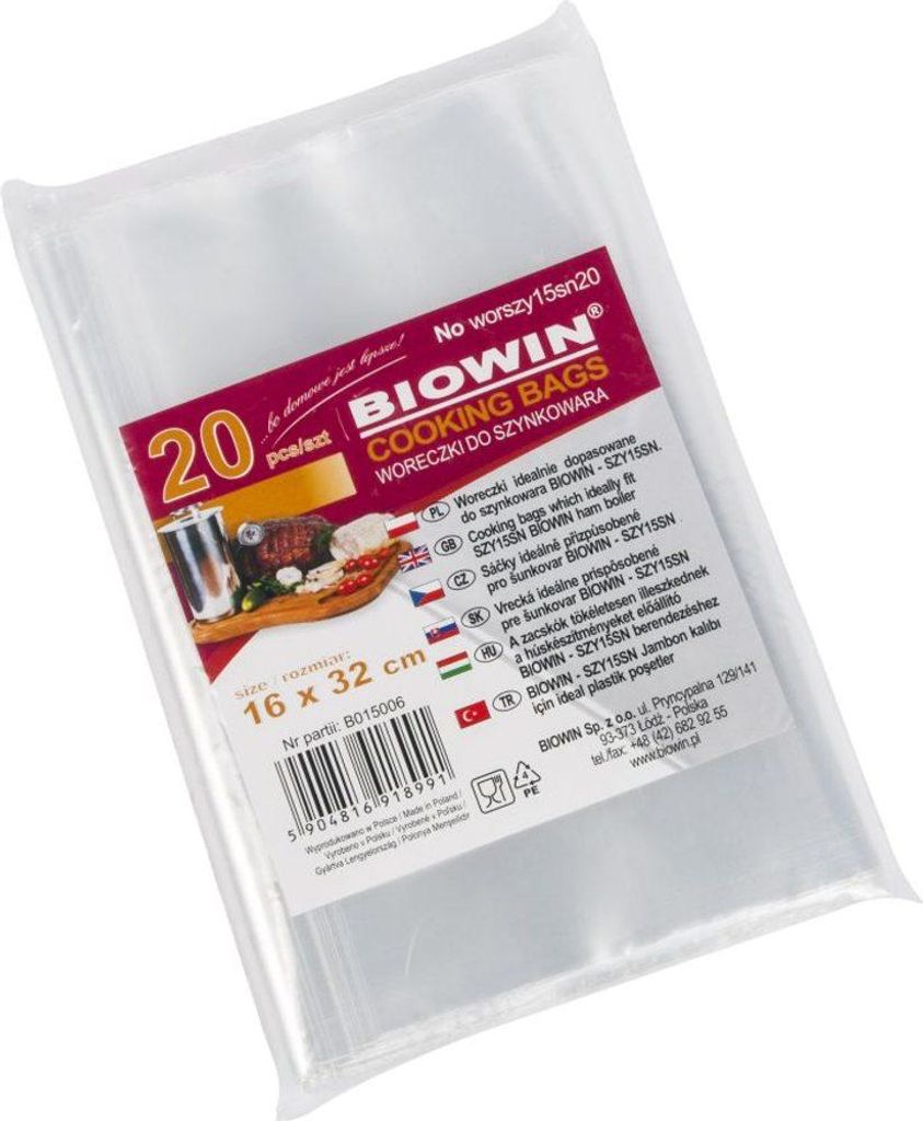 Beutel für 1,5 kg Schinkenkocher(20 Stück) – 18 x 32 cm Produktbild 