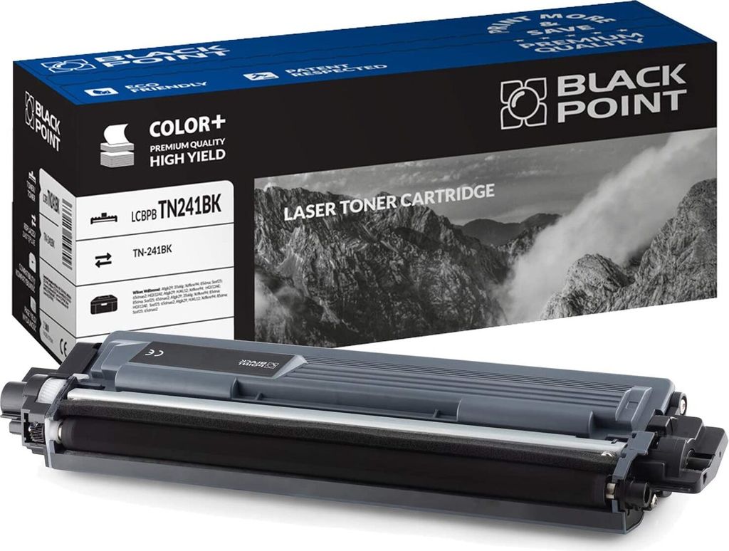 Black Point Toner Kompatibel zu TN-241BK TN-241 - Schwarz Druckertoner für Brother HL 3170CDW 3140CW DCP 9020CDW 9015CDW Brother MFC 9140CDN 9340CDW