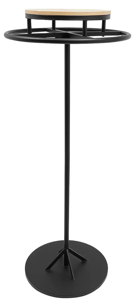 Portemanteau stable anti-basculement noir design rond, fini le désordre