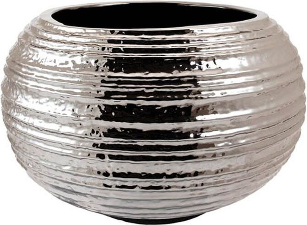 Kaheku Vase Kübel Medan silber, Ø 35,5 cm, H= 23 cm 7833035897