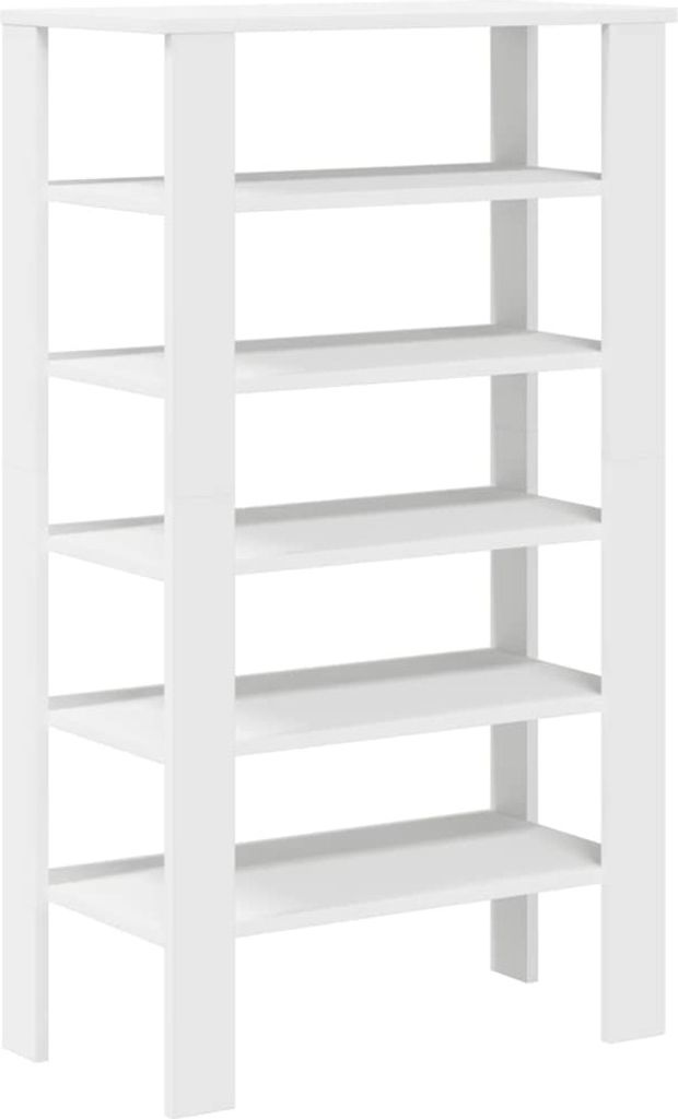 vidaXL Stojan na boty bílý 61x32x105 cm materiál na bázi Obrázek produktu 