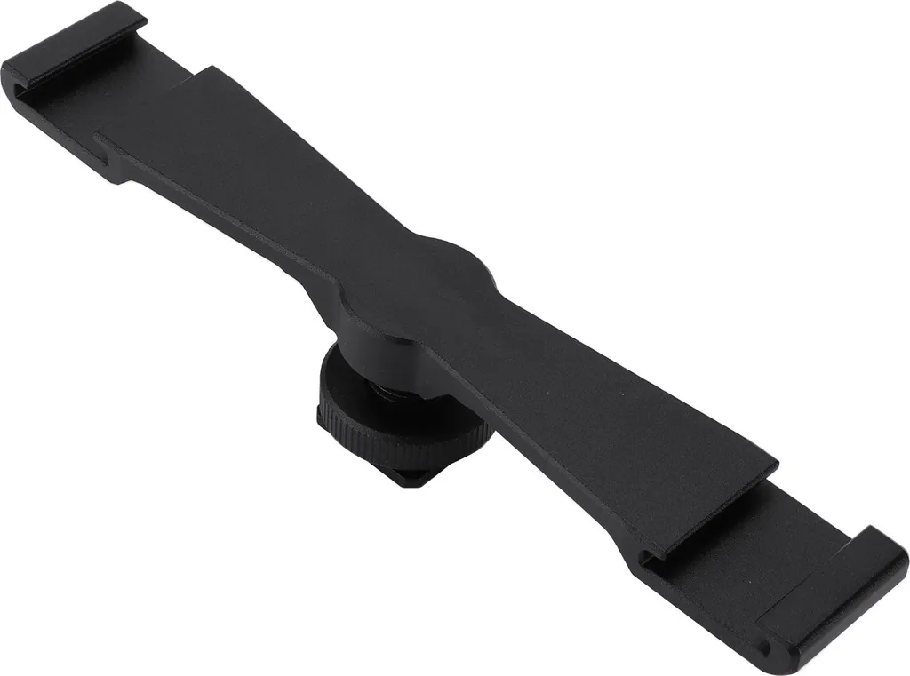 Supporto Doppio Cold Shoe YELANGU Barra Estensione Microfono e LED - 3