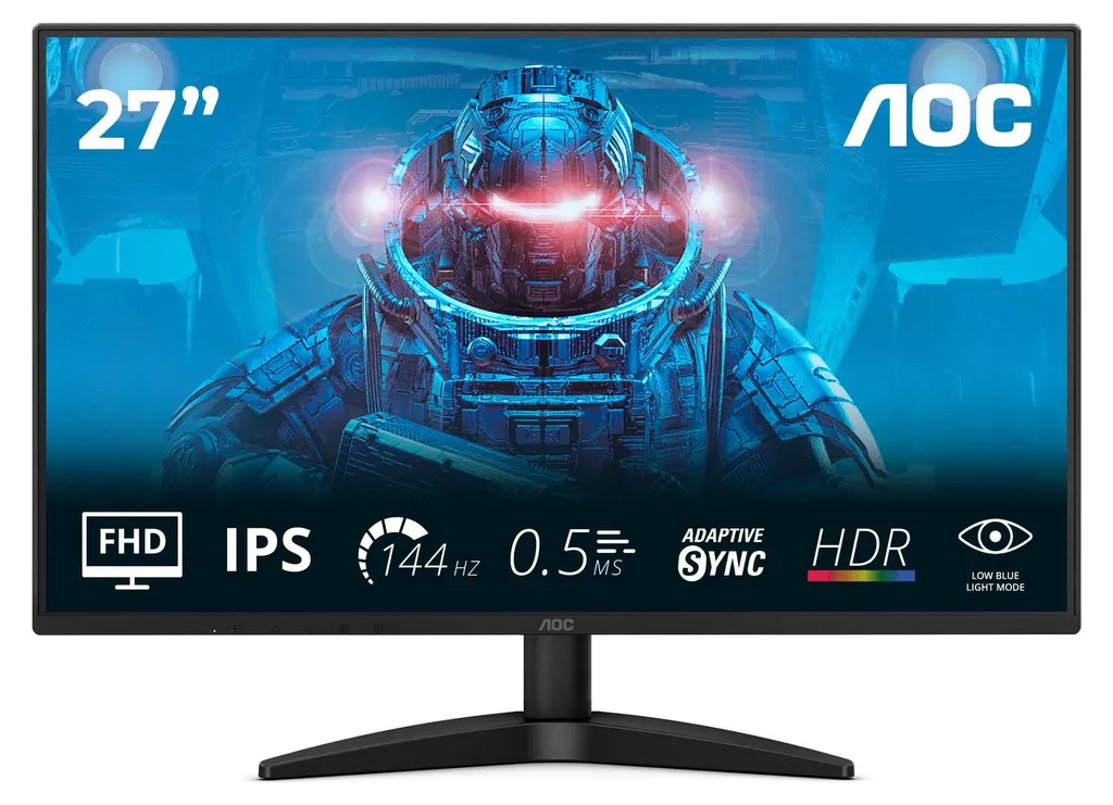 Moniteur PC 27 pouces AOC 27B36X Full HD 1080p Noir avec entrées HDMI DP