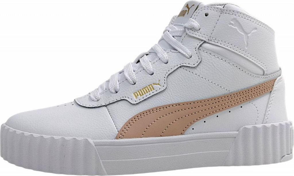 Puma Carina 3.0 Mid sportlicher Schnürer Weiß in Gr. 41