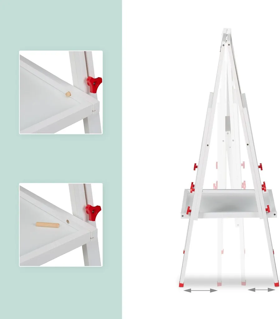 Tableau blanc magnétique enfant surface effaçable à sec grand format - 5