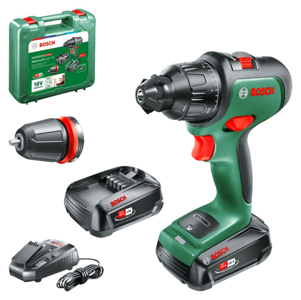 Bosch AdvancedImpact 18, Wiertarka pistoletowa, Zamek Zdjęcie produktu 