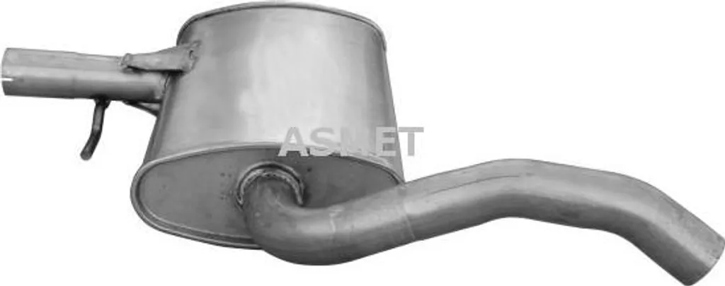Silencieux intermédiaire d'échappement pour VW Golf III - Modèle ASMET 3053