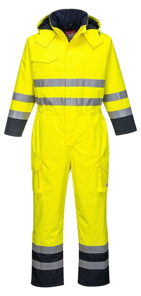Regenjacke Hi-vis Bizflame Farbe: Gelb/Navy Größe L - Portwest