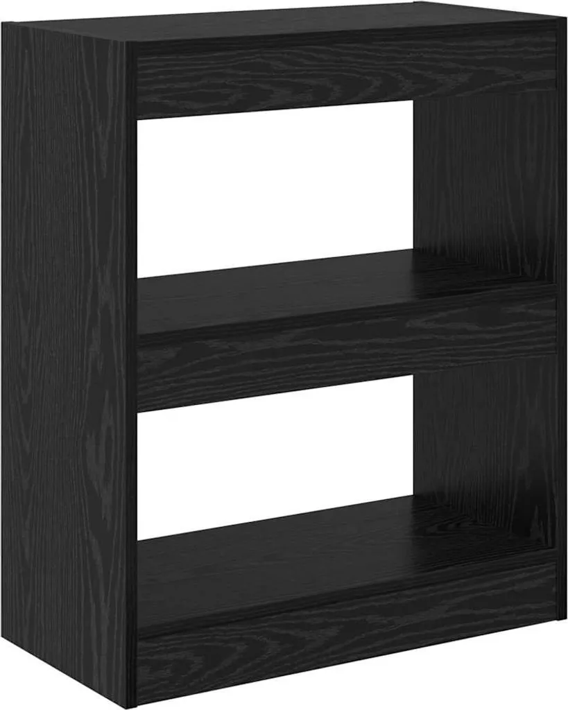 Scaffalatura vidaXL Legno Rovere Nero 60x30x72 cm | Robustezza Garantita