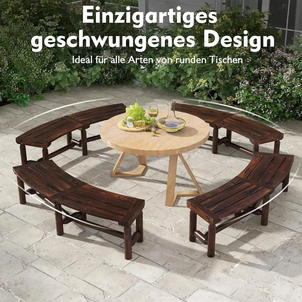 Banc de jardin bois durable sans dossier marron - Résistant eau et soleil