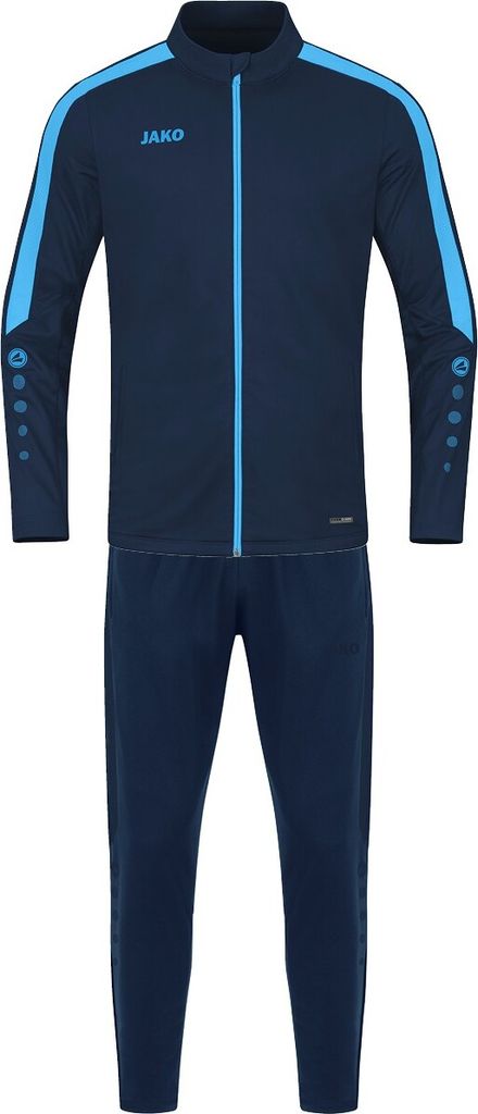 JAKO Damen Trainingsanzug Polyester Power, Farbe:marine/skyblue, Größe:36