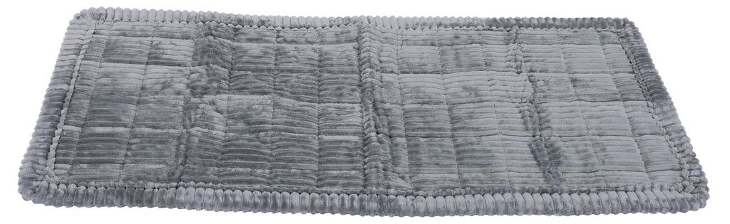 Auto-Hundebettmatte, 62 x 137 cm, waschbar, bequem, weich, rutschfest, Rücksitzverlängerung, flauschiges Haustier für LKW, SUV, Grau