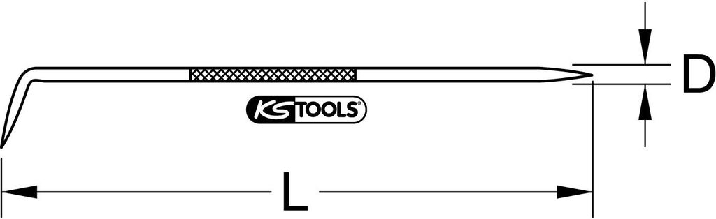 KS Tools Hartmetall-Anreißnadel, 250 mm