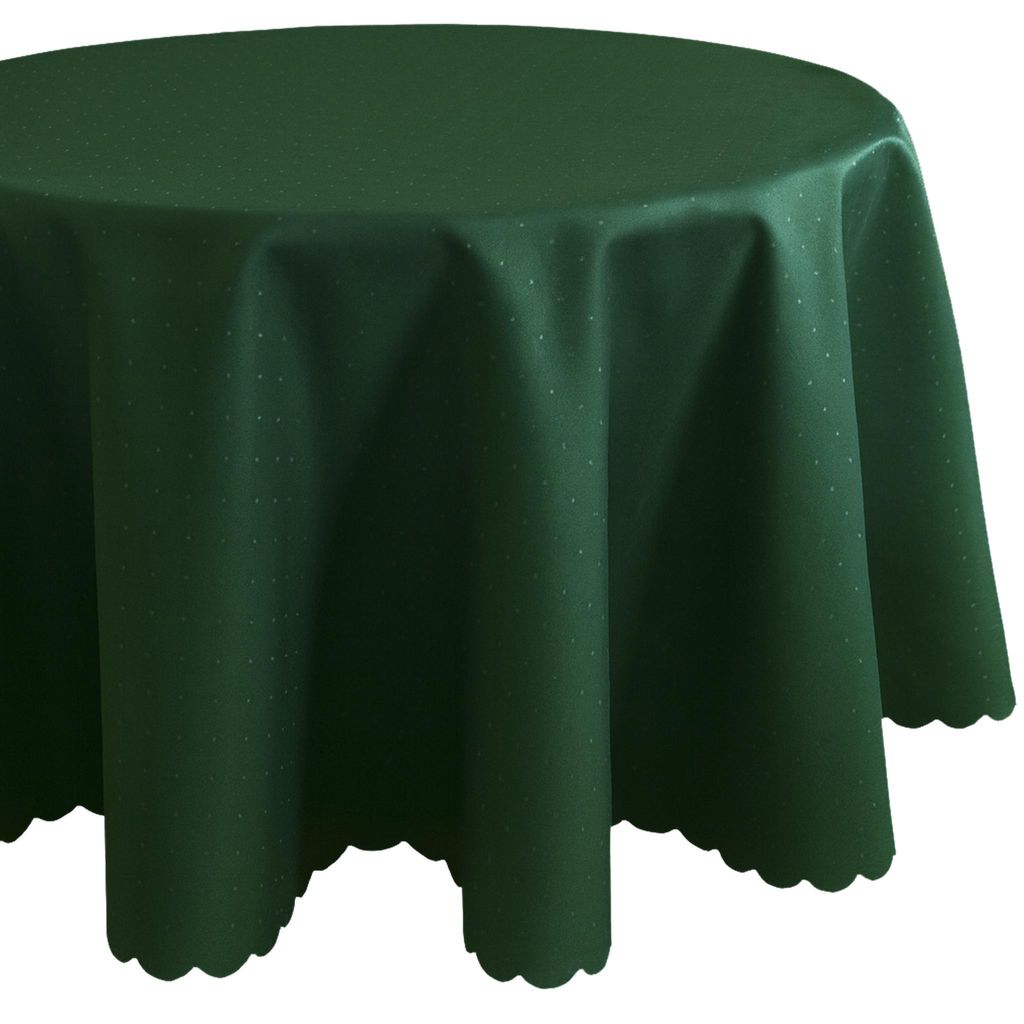 Tovaglia Ø 170 cm in verde scuro per tavolo da pranzo e Immagine del prodotto 