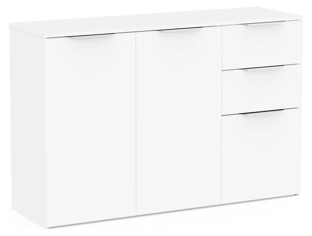 Buffet Rangement Blanc GHOST L119,5 cm Solution Gain de Place Maison