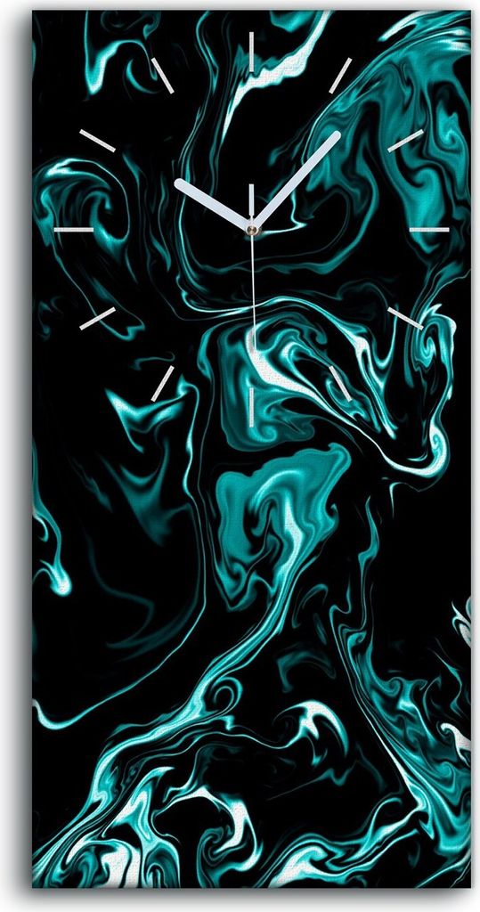 Dekor Leinwand Uhr Wandbilder Geräuschlos 30x60 Malerei Abstrakte Kunst - weiße Hände