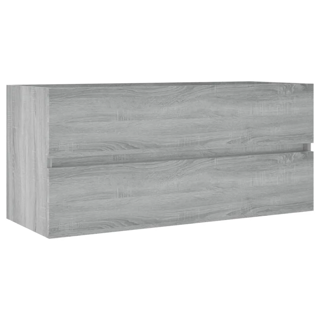 Gagnez de la place : meuble sous-lavabo 100cm Gris Sonoma pour rangement
